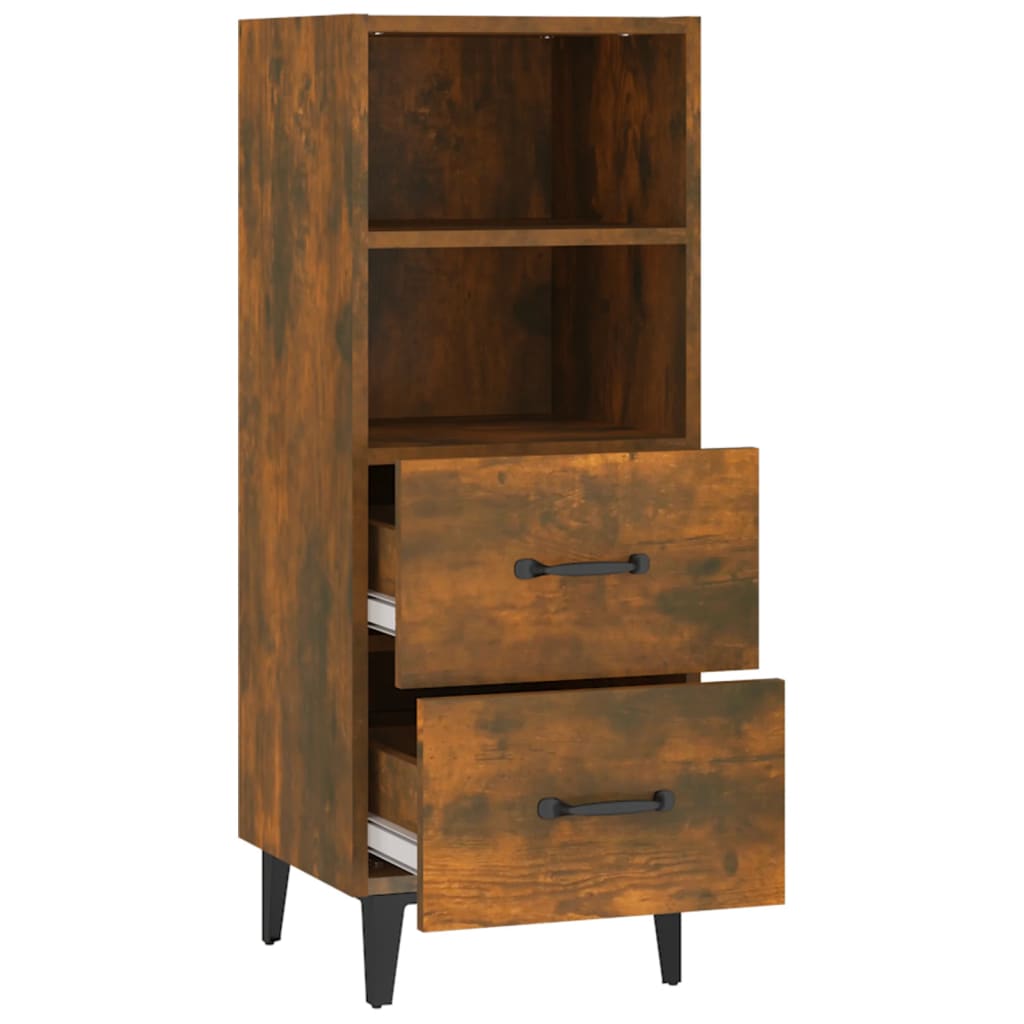 Komoda boja dimljenog hrasta 34,5x34x90 cm konstruirano drvo