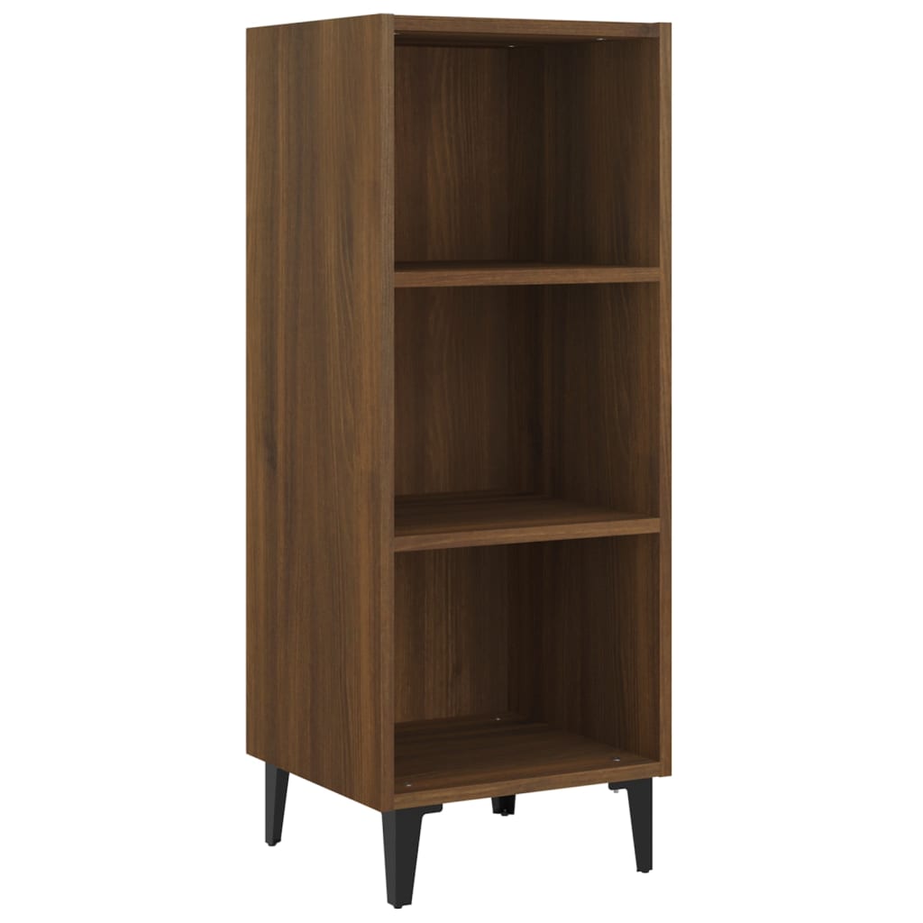 Komoda boja smeđeg hrasta 34,5x32,5x90 cm od konstruiranog drva