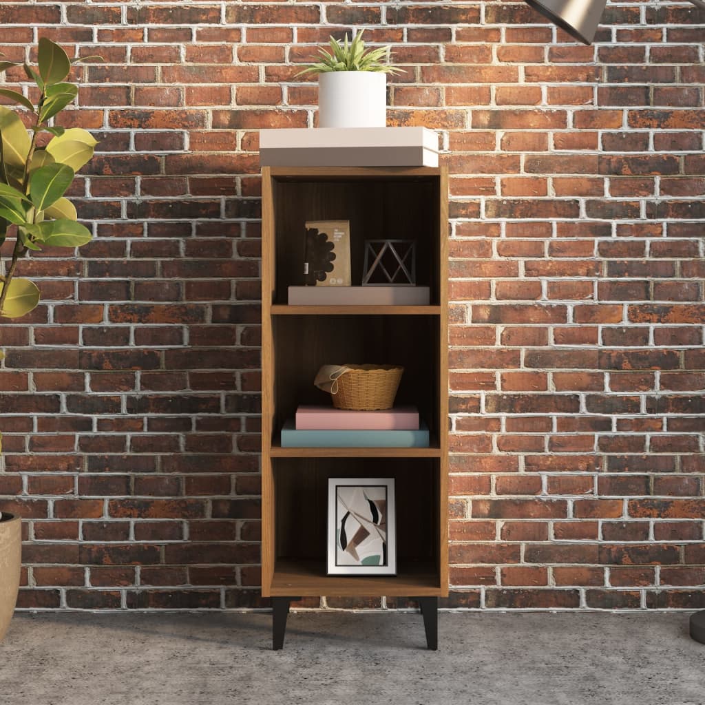 Komoda boja smeđeg hrasta 34,5x32,5x90 cm od konstruiranog drva