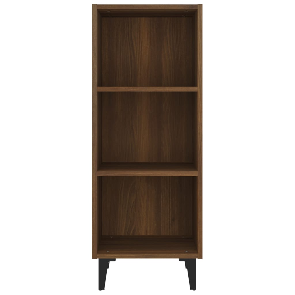 Komoda boja smeđeg hrasta 34,5x32,5x90 cm od konstruiranog drva