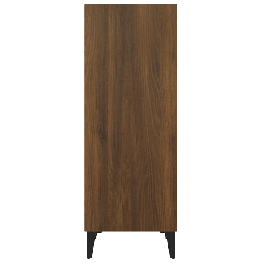 Komoda boja smeđeg hrasta 34,5x32,5x90 cm od konstruiranog drva