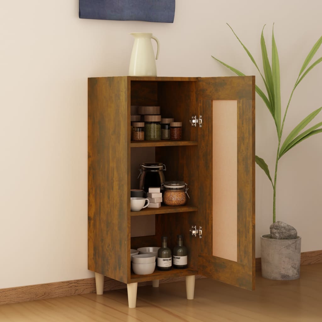 Komoda boja dimljenog hrasta 34,5x34x90 cm konstruirano drvo