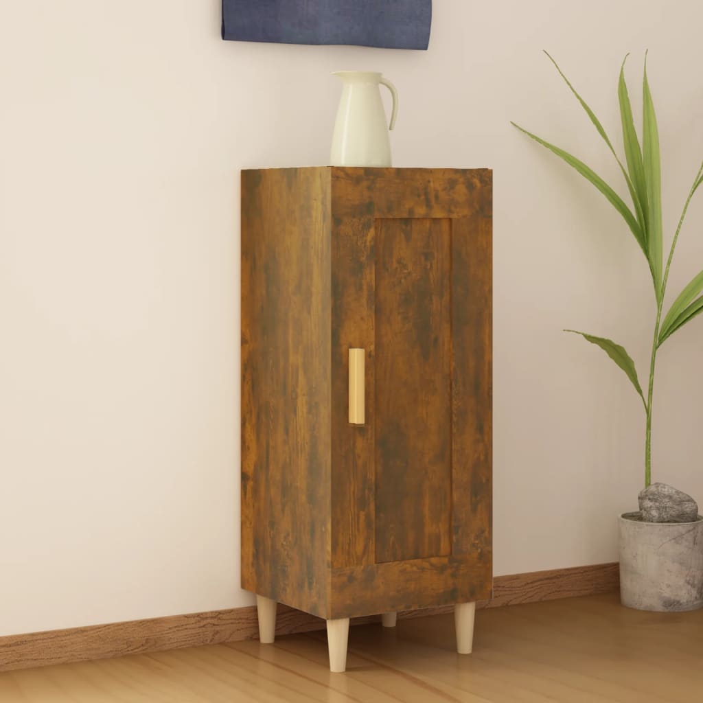 Komoda boja dimljenog hrasta 34,5x34x90 cm konstruirano drvo