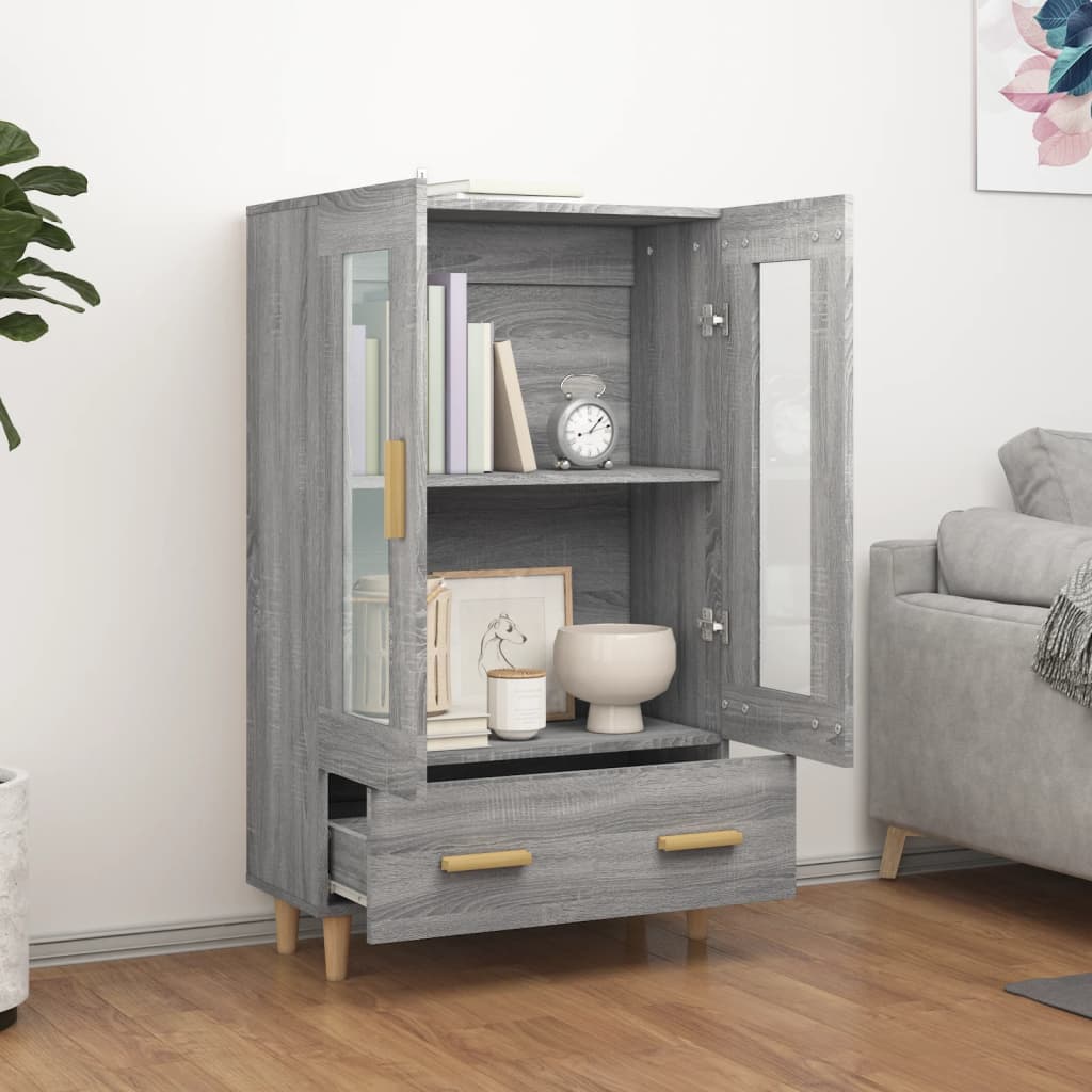 Visoka komoda boja hrasta sonome 70x31x115 cm konstruirano drvo