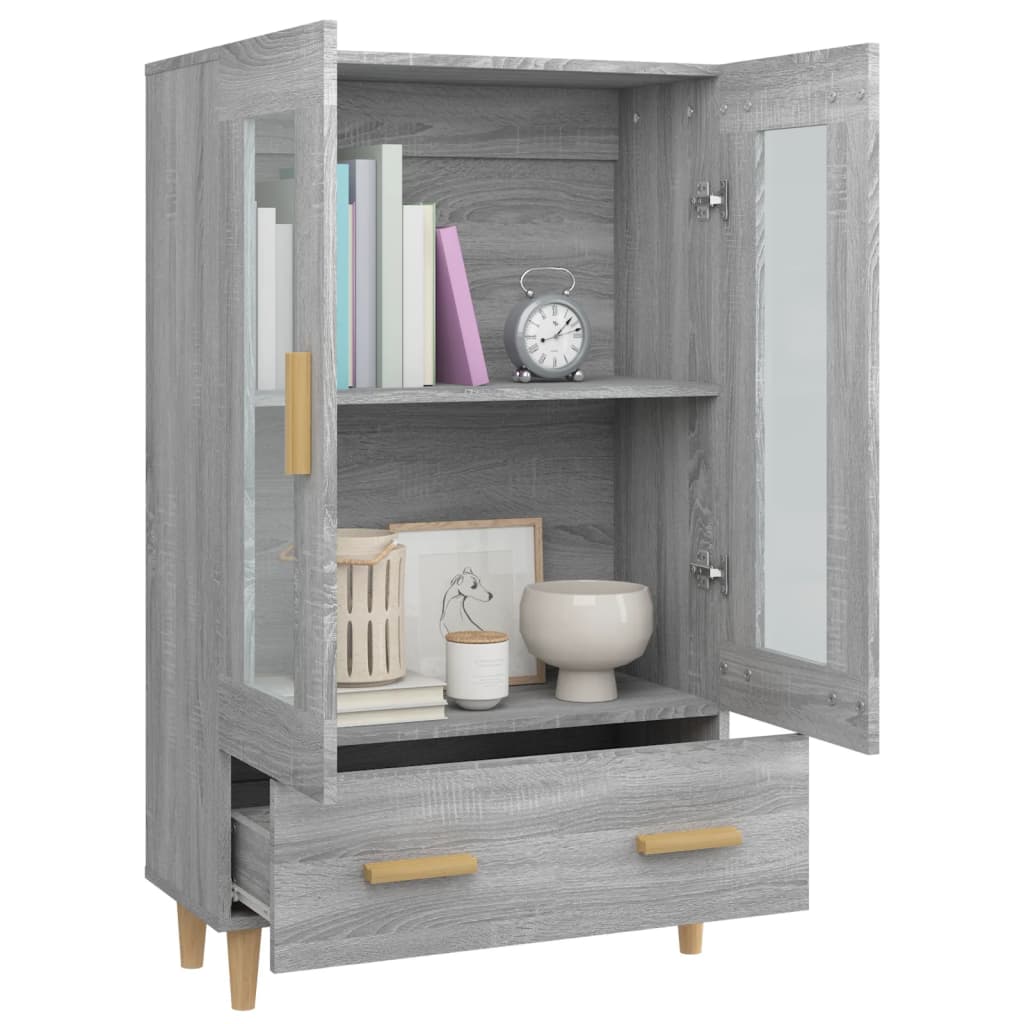 Visoka komoda boja hrasta sonome 70x31x115 cm konstruirano drvo