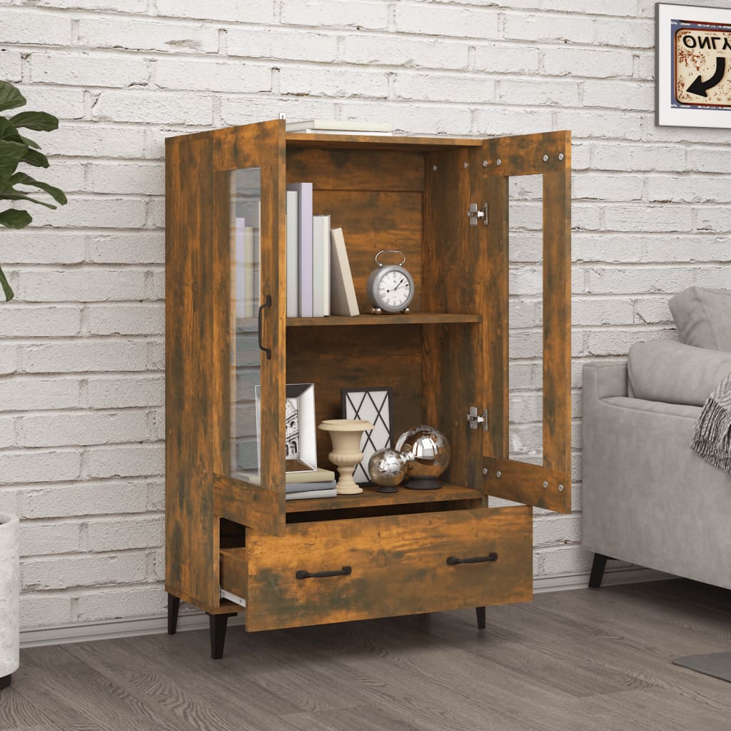 Komoda boja dimljenog hrasta 70 x 31 x 115 cm konstruirano drvo