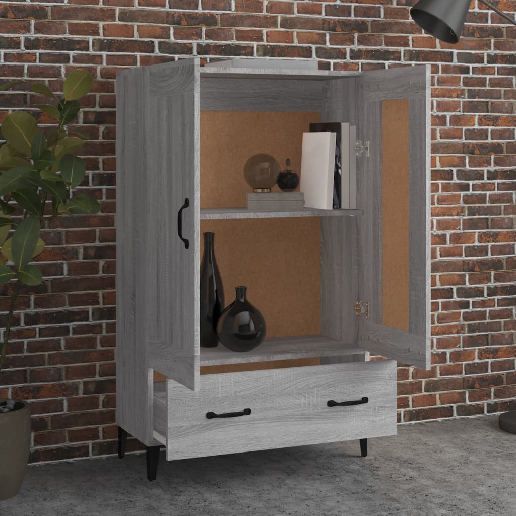 Visoka komoda boja hrasta sonome 70x31x115 cm konstruirano drvo