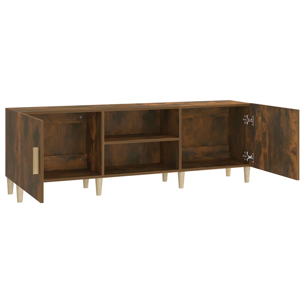 TV ormarić boja dimljenog hrasta 150x30x50 cm konstruirano drvo