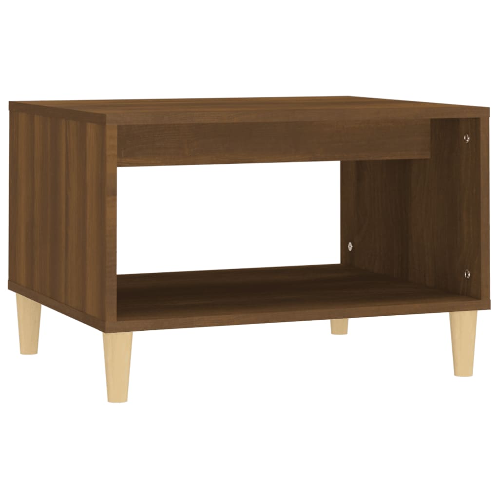 Stolić za kavu smeđa boja hrasta 60x50x40 cm konstruirano drvo