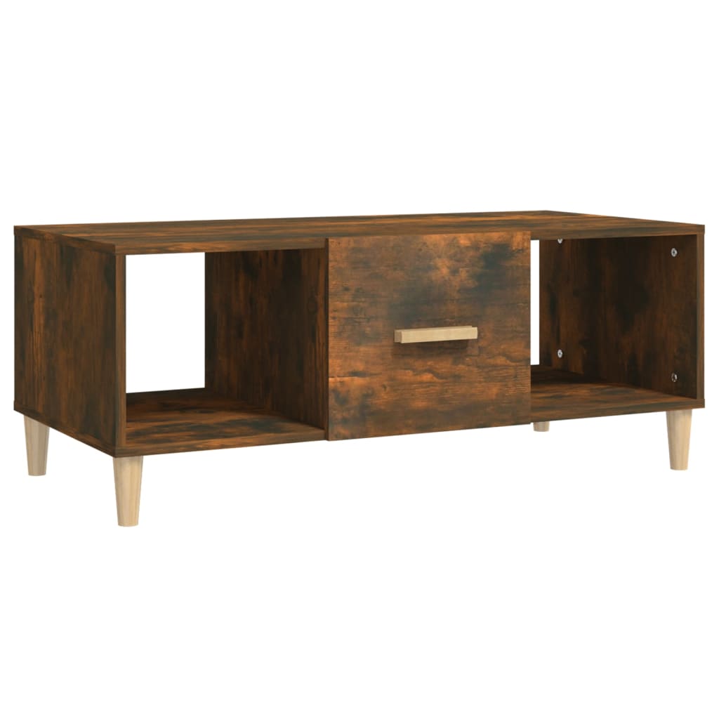 Stolić za kavu boja hrasta 102 x 50 x 40 cm konstruirano drvo