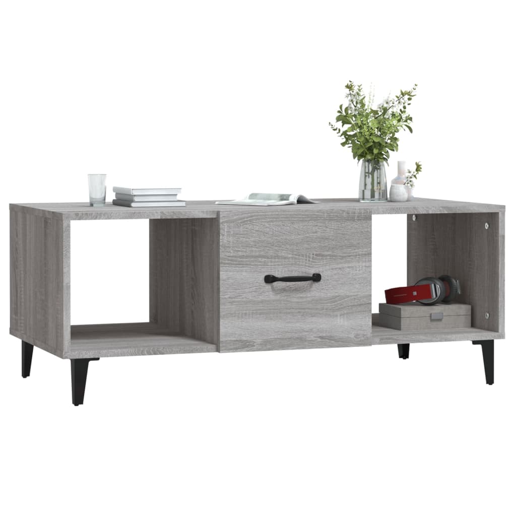 Stolić za kavu boja hrasta 102x50x40 cm konstruirano drvo