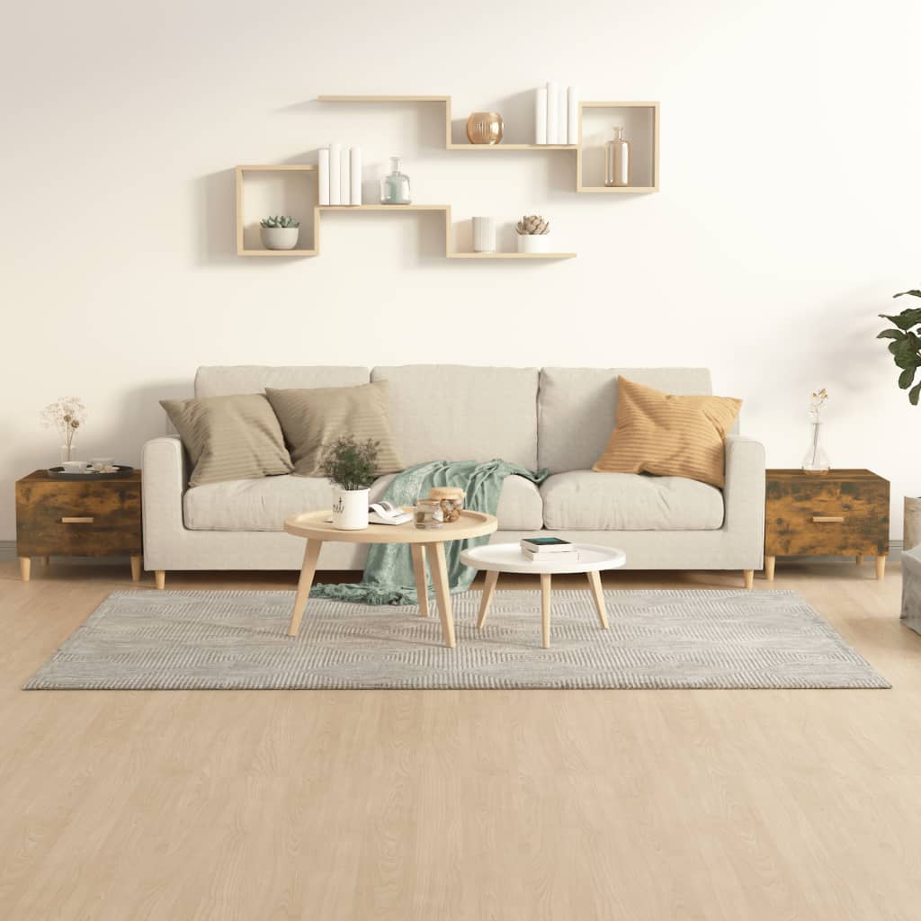 Stolići za kavu 2 kom boja hrasta 50x50x40 cm konstruirano drvo