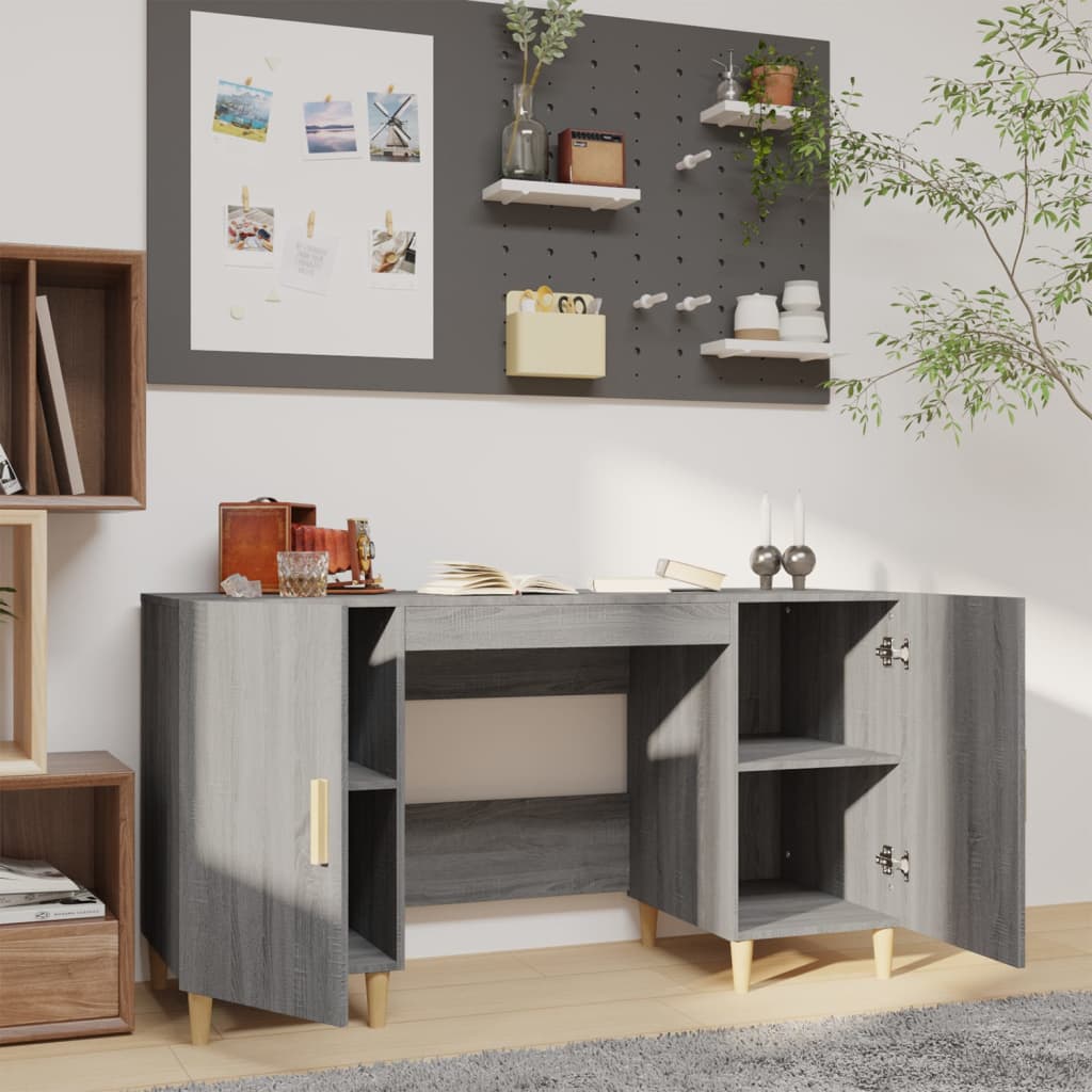 Radni stol boja hrasta sonome 140x50x75 cm konstruirano drvo
