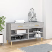 Ormarić za cipele sivi hrast 102 x 35 x 55 cm konstruirano drvo