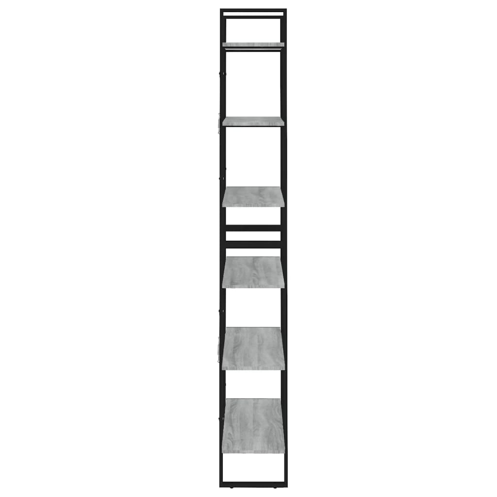 Visoki ormarić siva boja hrasta 80x30x210 cm konstruirano drvo