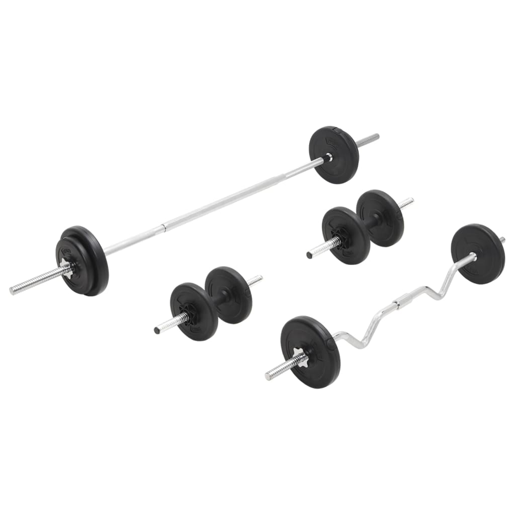 Set dvoručnih i jednoručnih utega 30 kg