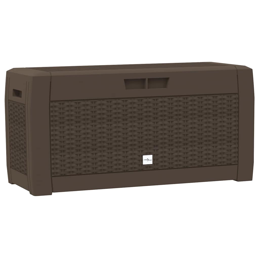 Vrtna kutija za pohranu smeđa 119 x 48 x 60 cm polipropilen