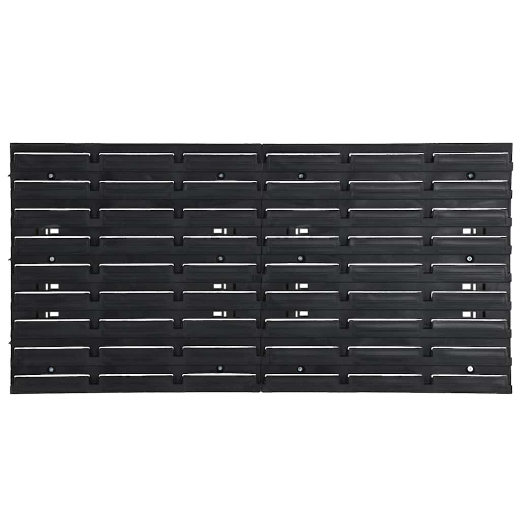 35-dijelni set polica za radionicu crveno-crni 77 x 39 cm PP