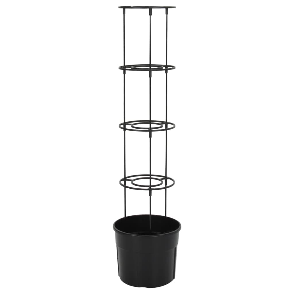 Sadilica za rajčice antracit Ø 29,5 x 115 cm od polipropilena