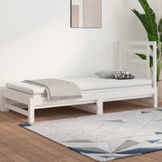 Dnevni ležaj na izvlačenje 2 x (90 x 200) cm masivna borovina