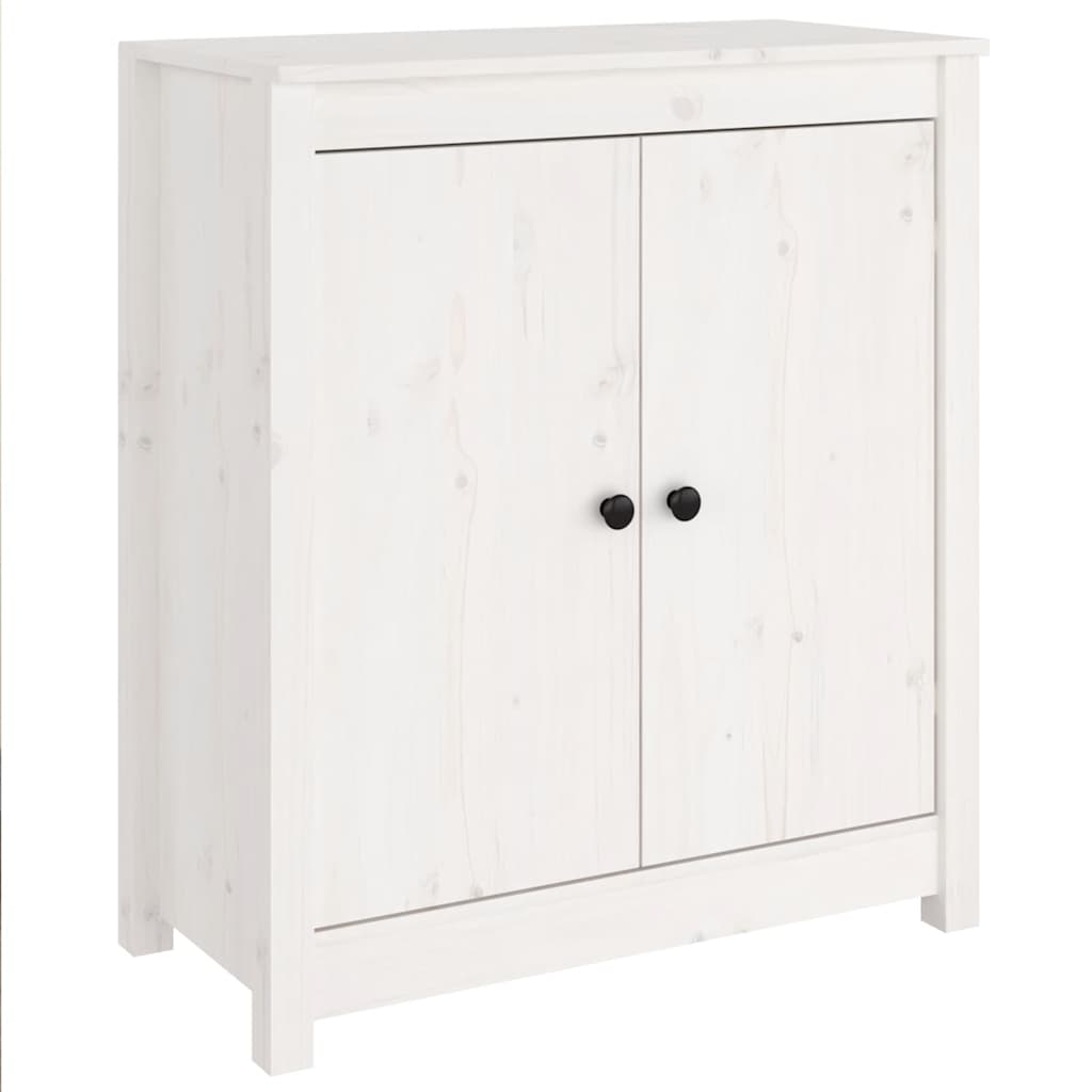 Komode 2 kom bijeli 70 x 35 x 80 cm od masivne borovine