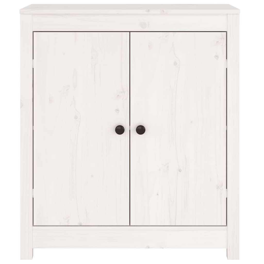 Komode 2 kom bijeli 70 x 35 x 80 cm od masivne borovine