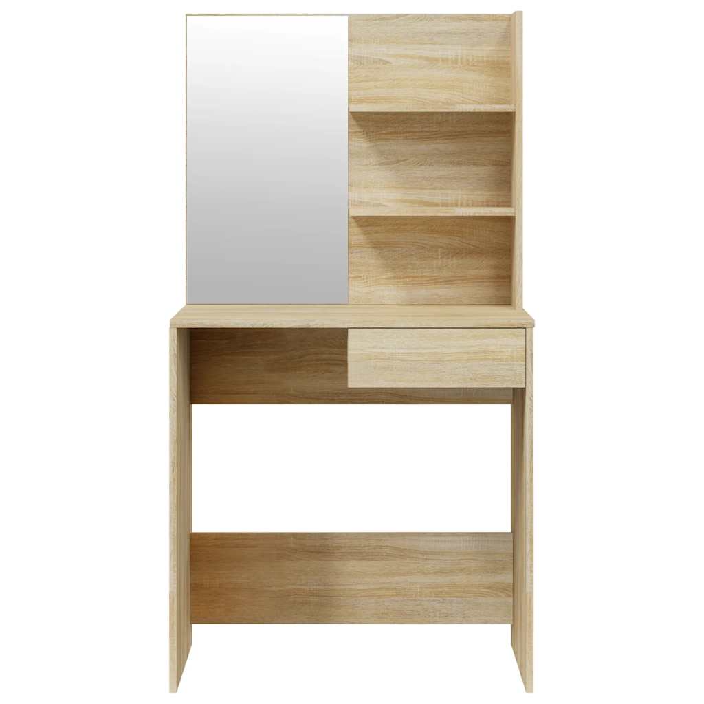 Set toaletni stolić boja hrasta hrasta 74,5x40x141 cm