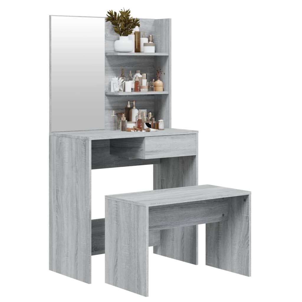 Set toaletnog stolića boja hrasta sonome 74,5x40x141 cm