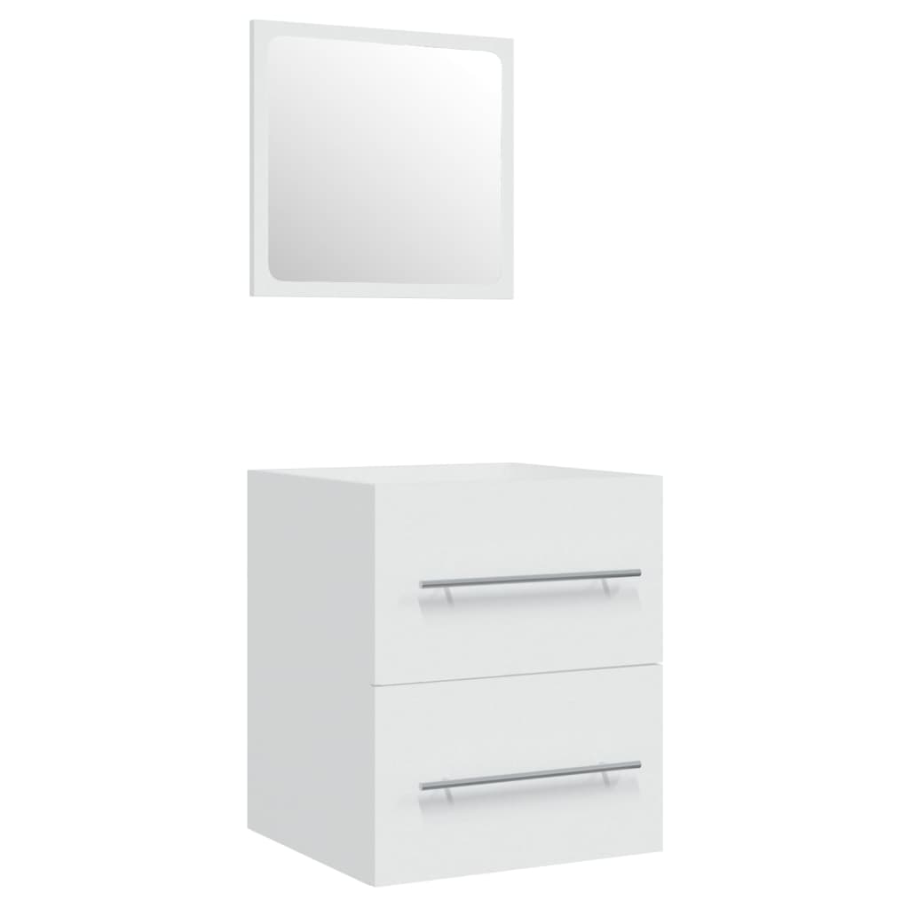 Ormarić s ugrađenim umivaonikom bijeli konstruirano drvo