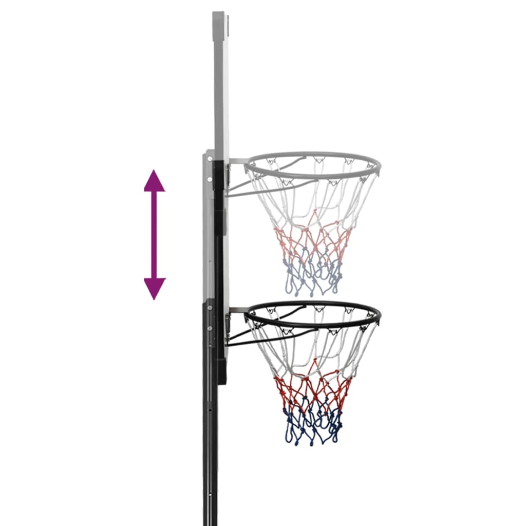 Košarkaški stalak prozirni 280 - 350 cm polikarbonantni