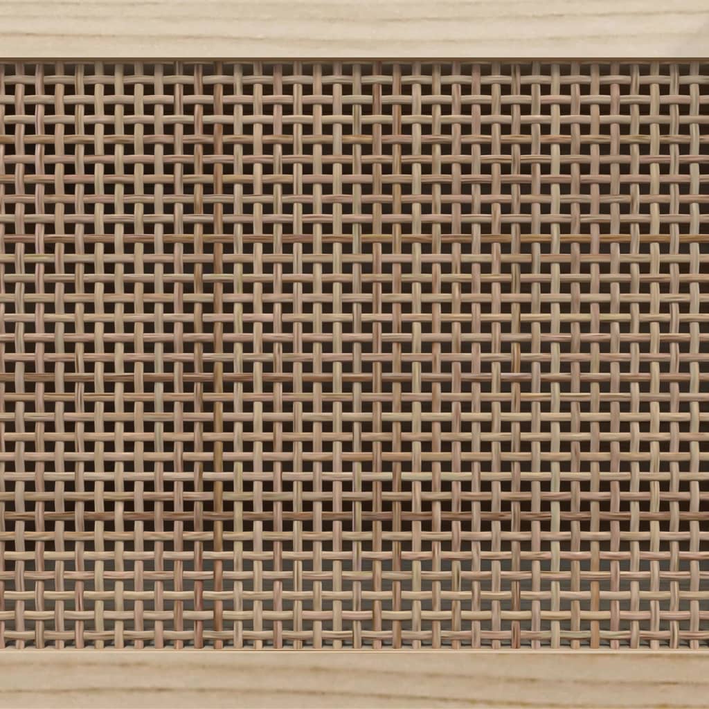 TV ormarić smeđi 105 x 30 x 40cm od borovine i prirodnog ratana