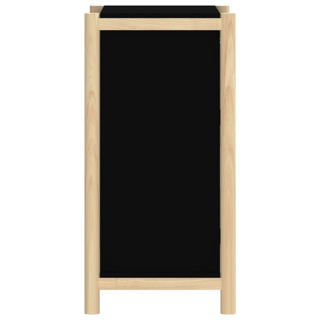Komoda crna 62 x 38 x 75 cm od konstruiranog drva