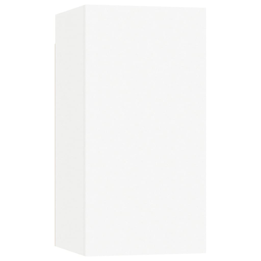 8-dijelni set TV ormarića bijeliod konstruiranog drva