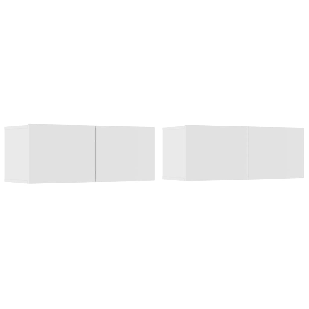 5-dijelni set TV ormarića bijeli od konstruiranog drva
