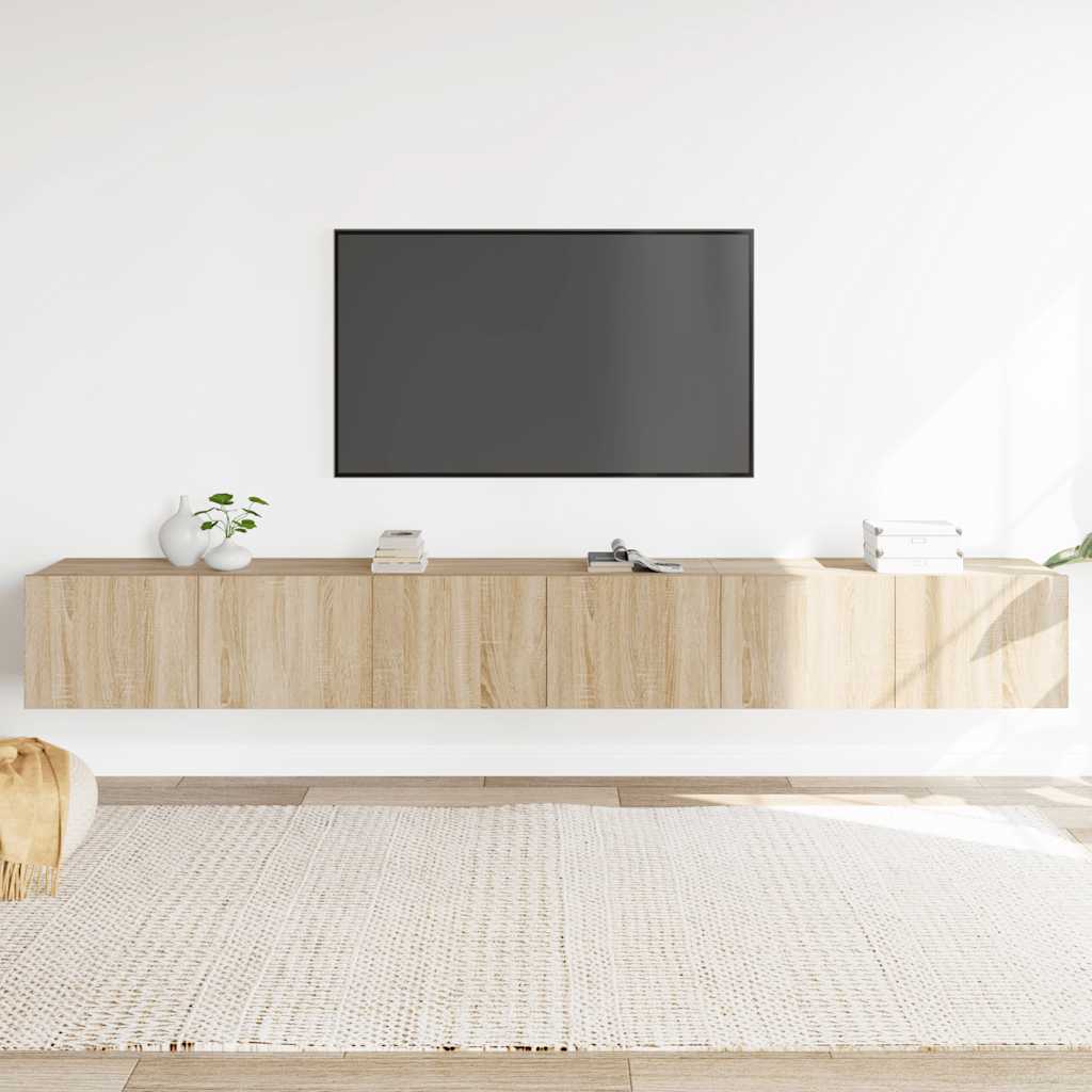 3-dijelni set TV ormarića boja hrasta sonome konstruirano drvo