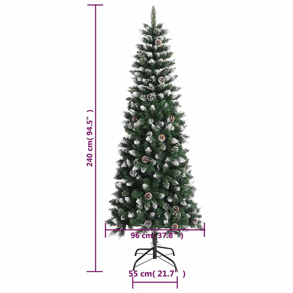 Umjetno božićno drvce sa stalkom zeleno 240 cm PVC