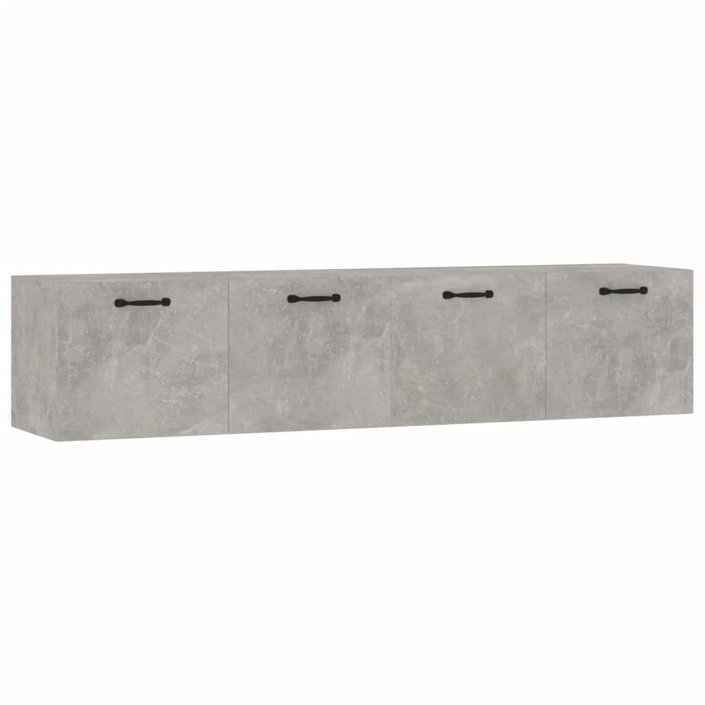Zidni ormarići 2 kom boja siva betona 60x36,5x35 cm drveni