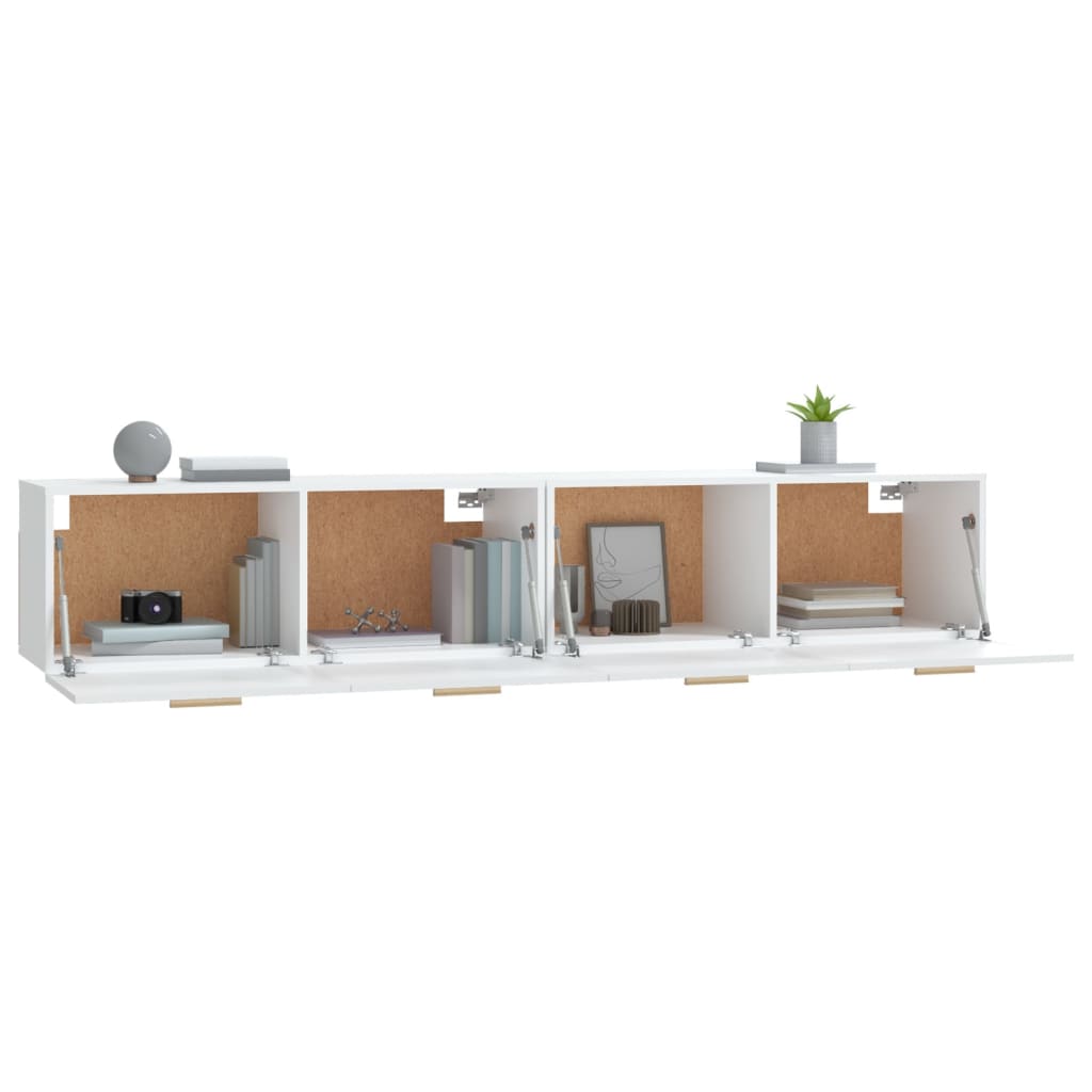 Zidni ormarići 2 kom bijeli 100x36,5x35 cm konstruirano drvo
