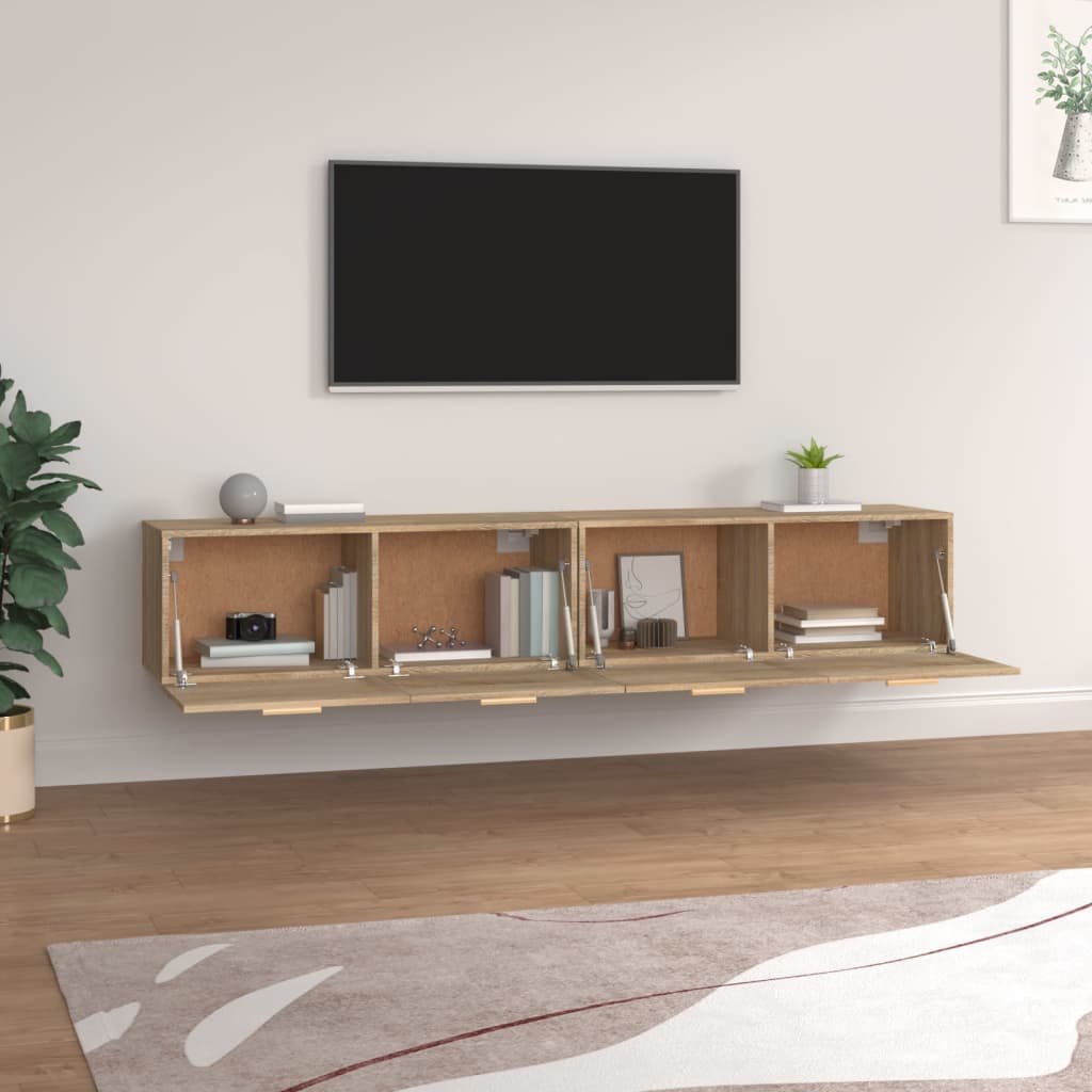 Zidni ormarići 2 kom boja hrasta sonome 100x36,5x35 cm drveni