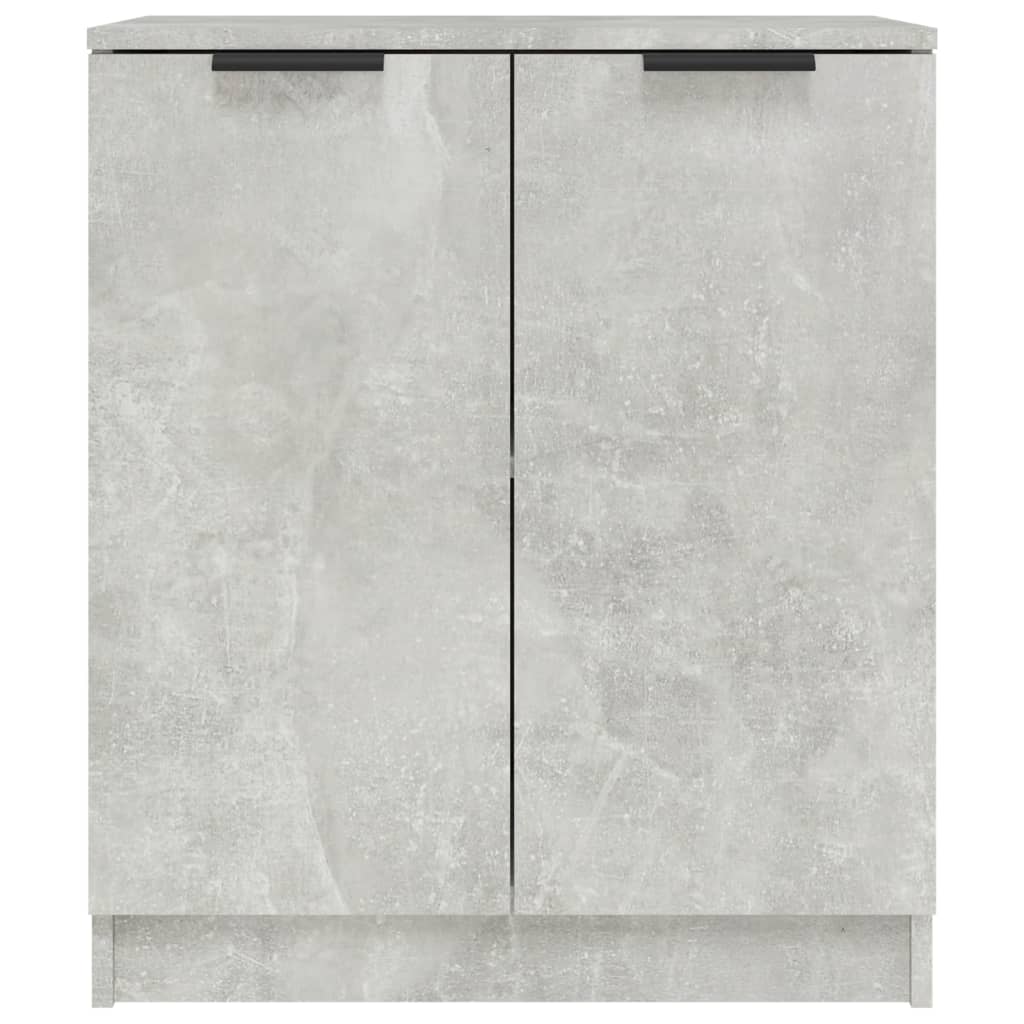 Komoda 2 kom siva boja betona 60x30x70 cm od konstruiranog drva
