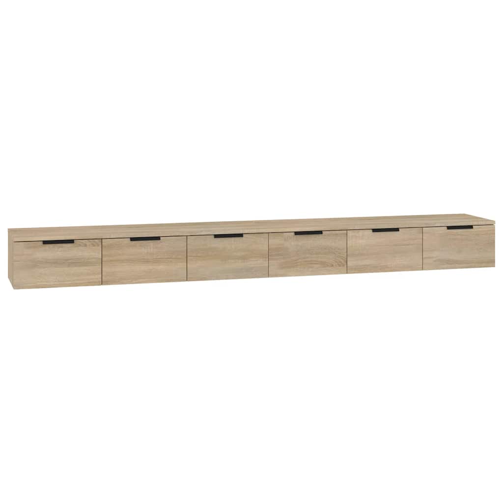 Zidni ormarići 2 kom boja hrasta 102x30x20 cm konstruirano drvo
