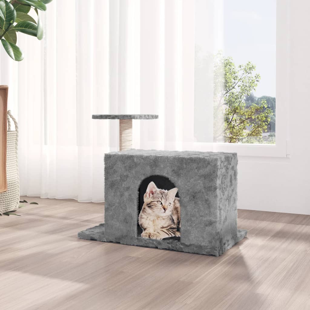 Penjalica za mačke sa stupom za grebanje svjetlosiva 51 cm
