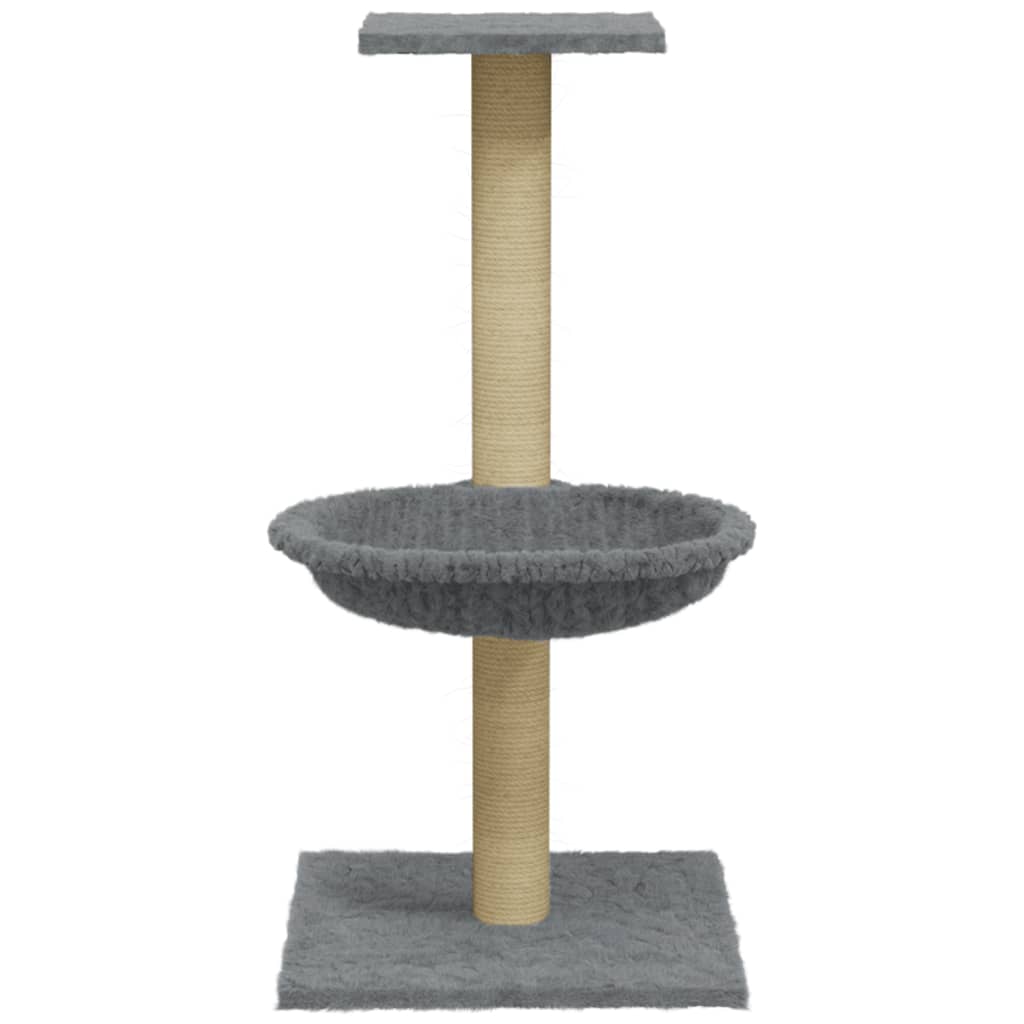 Penjalica za mačke sa stupom za grebanje svjetlosiva 74 cm