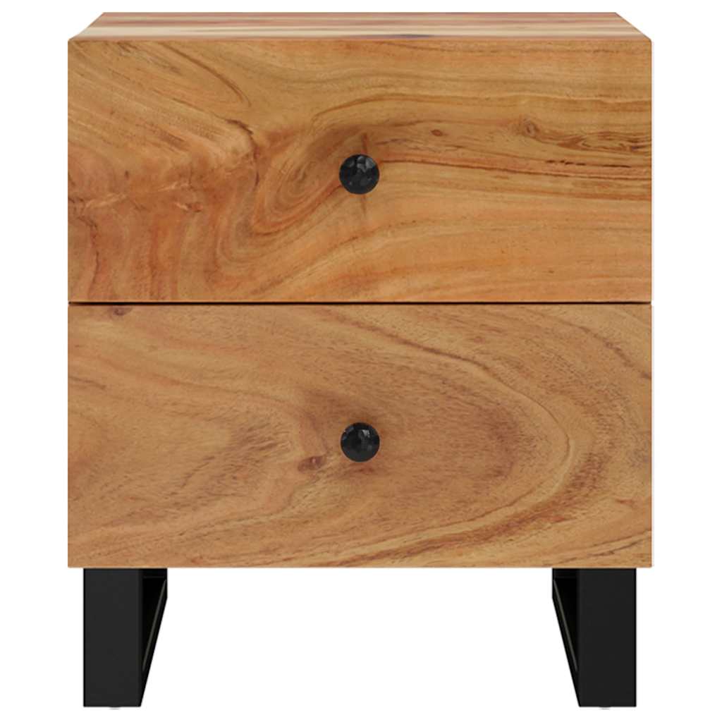 Noćni ormarići 2 kom 40 x 33 x 46 cm masivno bagremovo drvo
