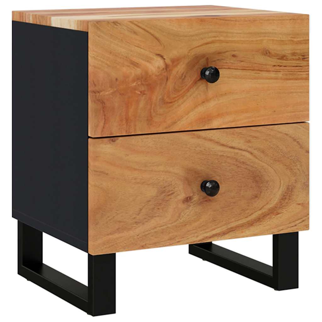 Noćni ormarići 2 kom 40 x 33 x 46 cm masivno bagremovo drvo
