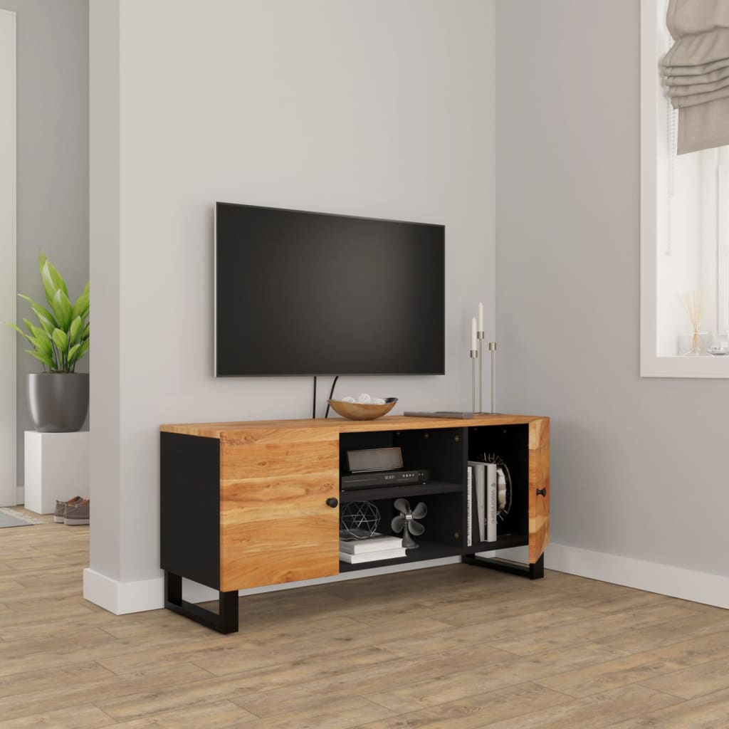 TV ormarić 105 x 33 x 46 cm od masivnog bagremovog drva