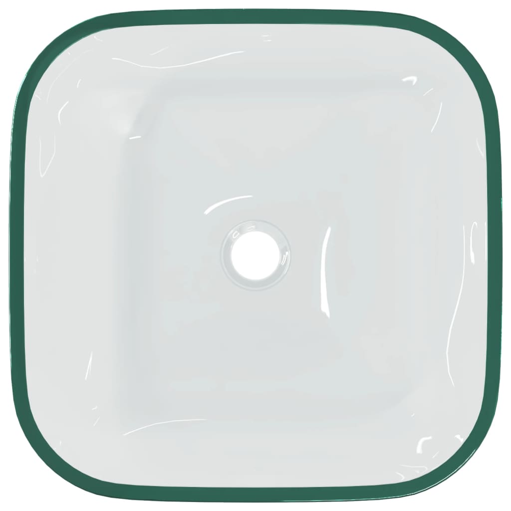 Umivaonik stakleni 42 x 42 x 14 cm prozirni