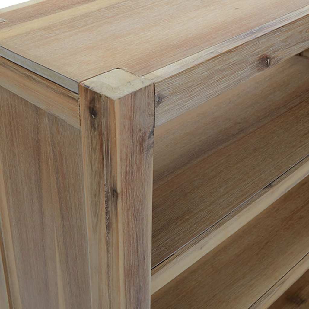 Polica za knjige sa 6 razina 80x30x170 cm masivno drvo bagrema
