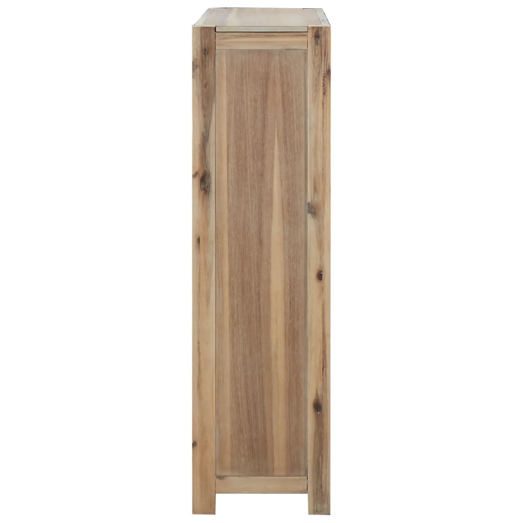 Polica za knjige s 4 razine 80x30x170 cm masivno bagremovo drvo