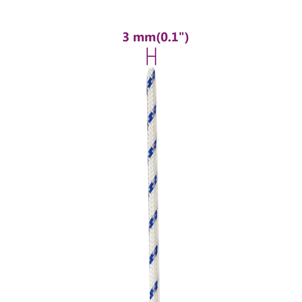 Brodski konop bijeli 3 mm 25 m od polipropilena
